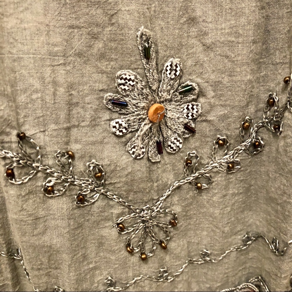 Soft Surrounding Beaded Crinkle Skirt